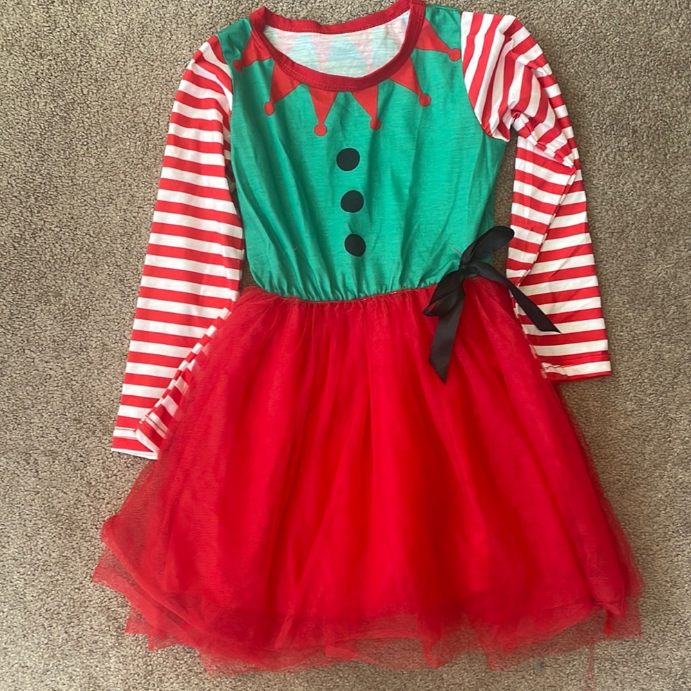 Elf Tutu Dress EUC